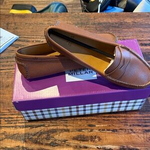 Peter Millar Tan Leather Loafers
